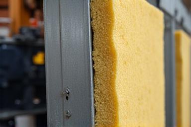 Instalación de lana de roca en cámaras de aire