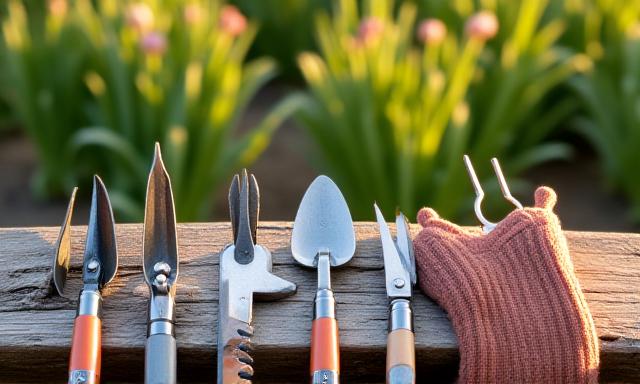 Herramientas de mano profesionales para jardín